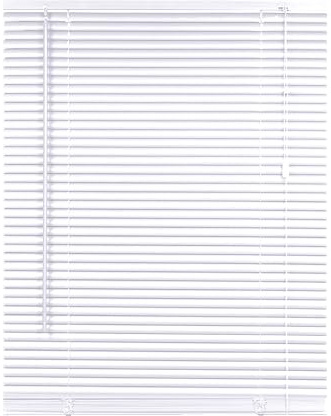 REHAN & CO Custom Made to Measure PVC Venetian Blinds 25mm Thin Slats Shutter Blinds Window Treatments Child Safe Home Office Windows Blind (White, 60W x 150H cm)