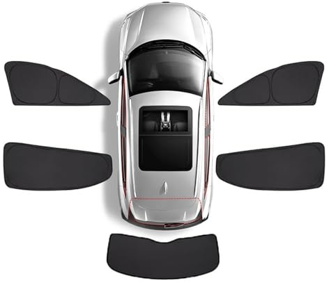 CJYCJY Sonnenschutz Auto Baby für VW Multivan T6 2015-2021, Sonnenschutz Auto, Sonnenblende Auto Kinder, Auto UV Schutz Seitenfenster für Kinder & Haustiere,5PCS
