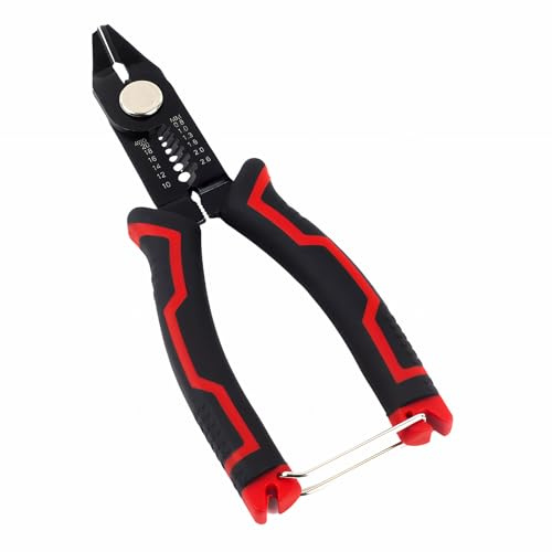 3 in 1 Abisolierzange und Seitenschneider, Schneidezange und Crimpzange für 20 10 Awg, Präzisionszange Electronics, Multifunktionales Abisolierwerkzeug für Elektronik, Kleinstarbeiten, Platinen