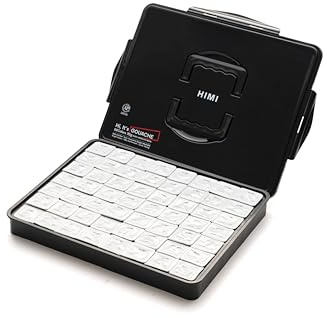 HIMI Jelly Cup Gouache Set 56 Paint Colours, Black Case, Add Water to Reactivate, Smooth, Rich Colours, Gift, Artist Art Supplies, Large Scale Art Work to Fine Details, Ready to Use Gouache Colors