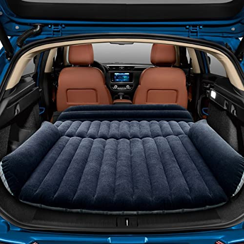 HAOYAO Matelas Gonflable de Voiture, Matelas Pneumatique de Voiture avec Pompe à air, Lit Gonflable de Matela SUV Plus épais pour Repos de Sommeil, Camping en Plein Air, Les Voyages