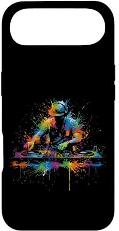 Carcasa para iPhone Air DJ Rave EDM Music Festival DJ y Tocadiscos Pintura Splash Art