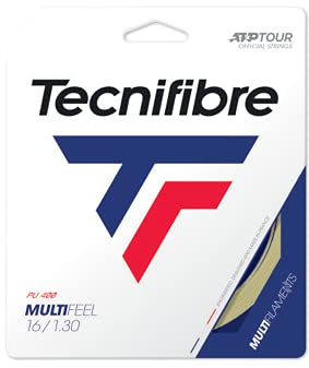 Tecnifibre Multifeel Tennis String 1.30mm Natural - 12m Set