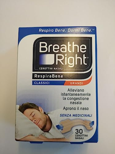 Breathe Right Cerottini Nasali Classici Grandi 30 pezzi