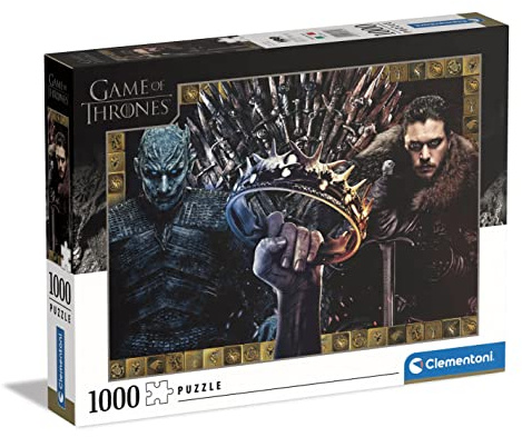 Clementoni - 39652 - Puzzle Game Of Thrones - Jigsaw Puzzle 1000 Pieces, Made In Italy, Jigsaw Puzzle For Adults
