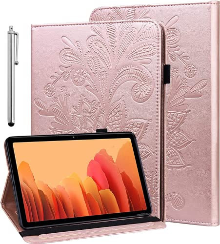 BOLELAW Custodia per tablet Amazon Kindle Fire HD 8 & 8 Plus (12/10th Gen, 2022/2020 Release) 8 con pennino capacitivo in pelle PU per Kindle Fire HD 8 Tablet Case (Rosa)
