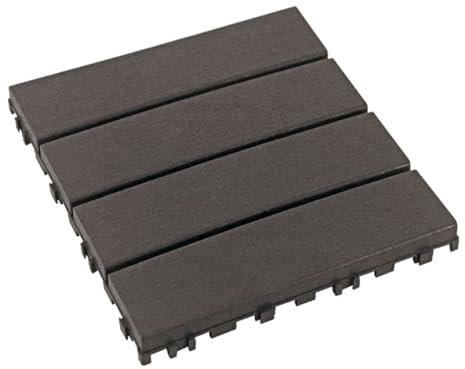 SPXMQSS Dalle Jardin Exterieur Plastique, Dalle Balcon Exterieur, Dalles avec Système de Drainage Découpables pour Jardin Balcon Piscine 30x30x2 cm D 11PCS