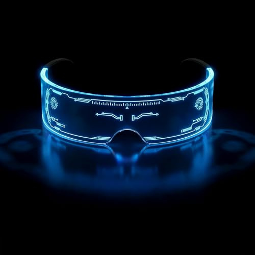 Herbst Gafas LED, gafas luminosas para fiestas, mujeres y hombres