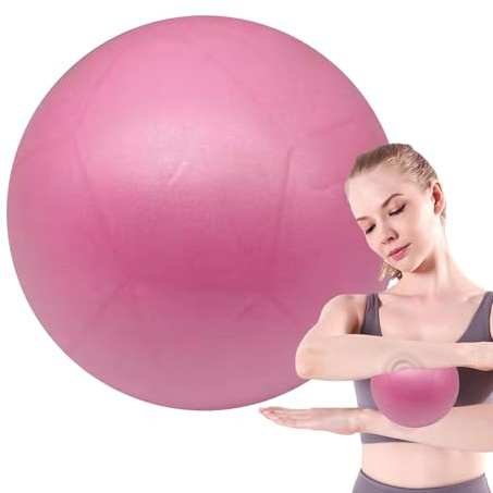 Yogaboll – 15 cm yoga och pilaskulor | träningsboll | Små uppblåsbara gymbollar för, kontor, spa | toningsben, armar, buk, lår | fitness, avkoppling och rehabilitering