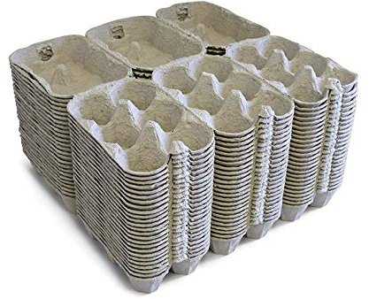HAPPY CHICKENS 100 X 1/2 DOZEN NEW EGG BOXES/CARTONS SUITS ALL POULTRY CHICKEN EGGS