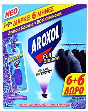 Natural Anti-Moth Gel Tablets/Sachet Packs Pleasant Lavender Fragrance for Clothes Fabric 6 + 6 Free - Last up to 6 Month