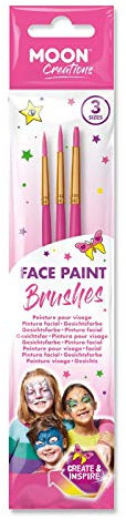 Moon Creations - Juego de Pinceles para Maquillaje Facial (Rosa)