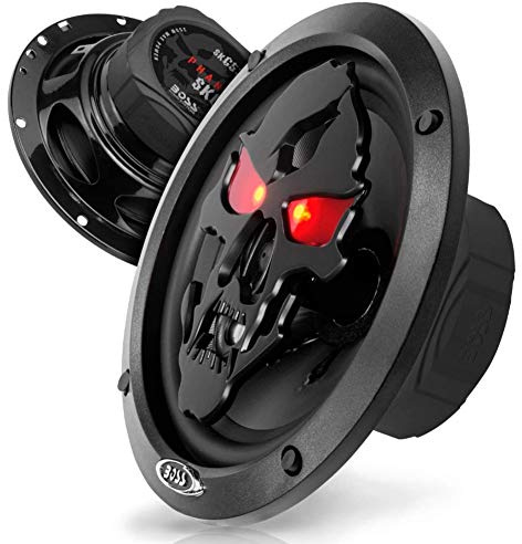 2 ALTOPARLANTI compatibile con BOSS AUDIO SYSTEMS SK653B coassiali a 3 vie da 16,50 cm 165 mm 6,5 175 watt rms 350 watt max 4 ohm 90 db neri, a coppia