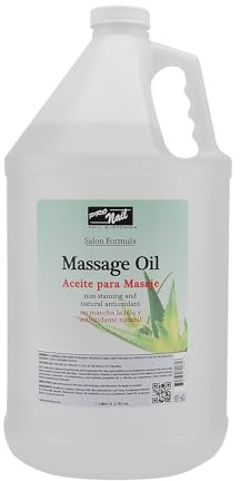 PRONAIL - Massage Oil, Aloe Vera, 128 Oz - Professional Full Body Massage Therapy, Manicure, Pedicure - Relax Sore Muscles and Repair Dry Skin, Enhanced with High Absorption Oils and Vitamin E