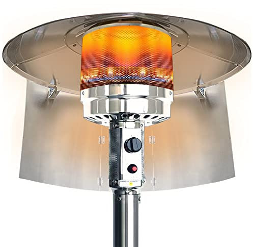 Patio Stufa Riscaldamento Fungo Terrazza Riscaldamento Terrazza, Ricambi Di Riparazione Del Riflettore Di Calore Riferimento Raddrizzato, Piastre In Alluminio Pieghevoli Salva Gas