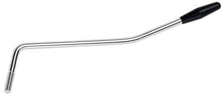 Banworks Tremoloarm metrisch, M6 Whammy Bar mit 5,8 mm Gewinde, für Tremolobrücken von Squier Strat ST-Gitarren, hergestellt in China und Indonesien, JT/YB-01, Chrom mit schwarzer Spitze