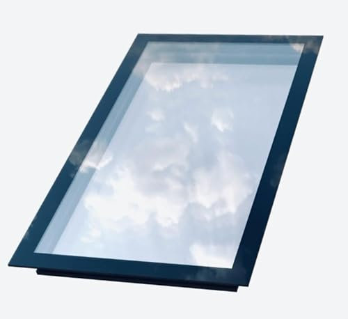VueSky Skylights Rooflights Lanterns Flat Pitched Roof - Fixed Triple Glazed Toughened & Laminated. Self Cleaning Glass (600mm x 900mm)