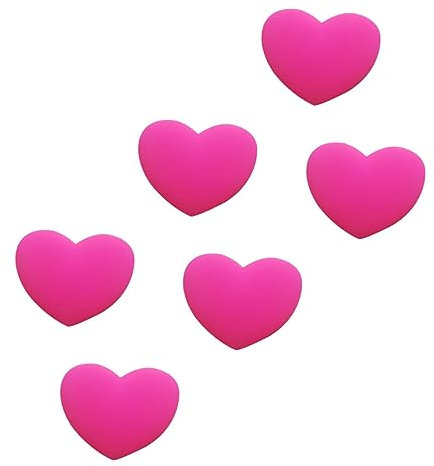 PAMINGONO 6stücke Herzförmiger Stoßdämpfer Aus Silikon Für Tennisschläger Passt Rille Zwischen Saiten Effektive Stoßdämpfung Installieren