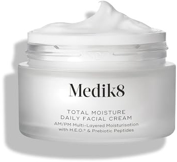 Medik8 Total Moisture Daily Facial Cream - Hyaluronsäure-Feuchtigkeitscreme, Gesichtscreme für Tag und Nacht, klinisch erwiesene sofortige, tiefe und lang anhaltende Feuchtigkeitsversorgung - 50 ml