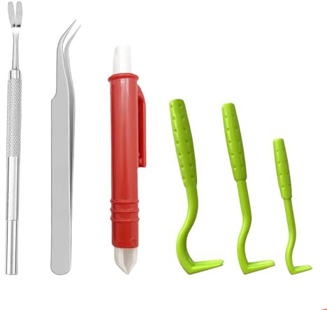 Cosmeria Zecca Pinza per Cani, Gatti E Persone, Rimozione Efficiente E Sicura delle Zecche, Strumento E Pinzetta Indispensabile per Zecche