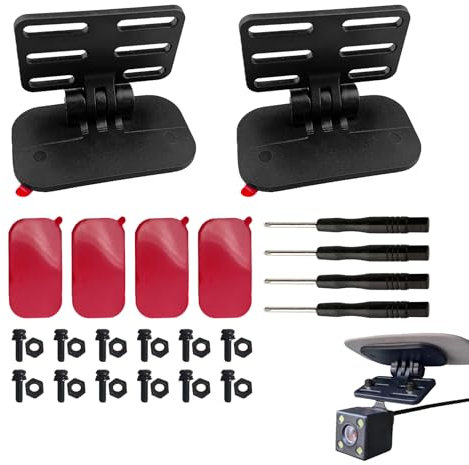 Eophmi Rear Camera Holder 2pcs Reverse Camera Holder for Car Universal Dash Cam Rear View Cameras Mount Adhesive Back Windshield Backup Cameras Mount