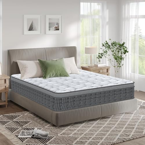 Materasso 160x200, Altezza ±28 cm, Materasso Matrimoniale Ortopedico, Memory Foam + Molle Insacchettate, 7-Zone di Comfort, Ergonomico, Traspirante e Fresco, Ideale per la Schiena, Durevole, OEKO-TEX