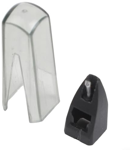 Puntina di ricambio per giradischi DJ Ortofon OM Super, serie OM, compatibile con cartucce OM/B/MT/TM/SG, ABS + cartuccia DJ in metallo (nero)