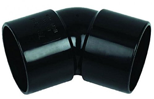 32mm (36mm) Black Solvent Waste Pipe 135 Degree Bend - Bag of 2