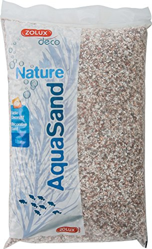 Zolux Ghiaia Naturale per Acquario Cristobalite Rosa da 1,6 a 3 mm Granulometria 4 kg