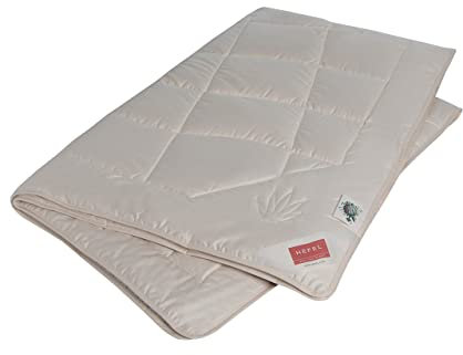 Bio HANF HEFEL Ganzjahresdecke Organic Cotton (KBA) GOTS zetifiziert 100% Natur VEGAN (155x220 cm)