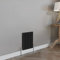Blümme Traditional Cast Iron Style Triple Column Black Horizontal Radiator 600 x 425mm – Perfect for Bathrooms Kitchen Living Room