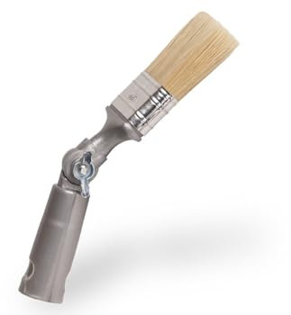 Pennello per pittura con inclinazione regolabile, per profilare e verniciare aree difficili da raggiungere