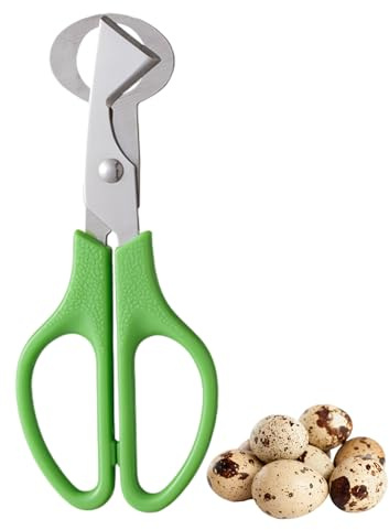 Dewireaey Tijeras Huevos Codorniz, Tijeras Huevos De Codorniz, Cortador Cáscara De Huevo, Abridor De Cáscaras De Huevo, Green
