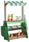 Teamson Kids Vermont Marktstand Spielset – Holz-Kaufladen mit Gemüse, Waage, Zubehör & Tafel – Rollenspiel für Kinder mit 25 Teilen