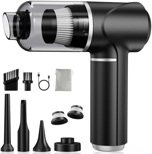 Piarhlie Aspirateur Voiture sans Fil 30000Pa - Aspirateur à Main Puissant avec Moteur sans Balai Mini Aspirateur de Voiture pour Voiture, Maison, Cuisine, Bureau, Poils d'animaux