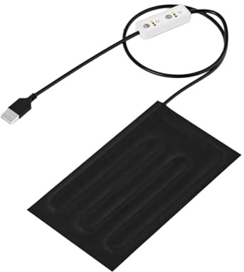 Sharplace Reptile Heating Pad Warming Cushion Heater Warmer Portable Terrarium Heating Mat Heat Pad for Turtles Breeding Bird Incubator, 10cmx20cm
