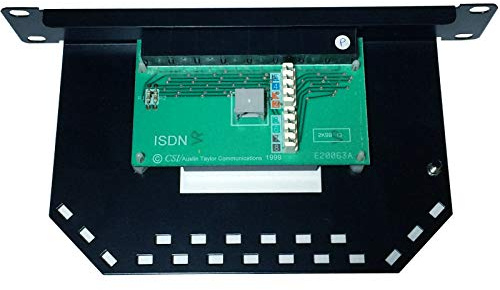 10 tum 1U Mini 8 Port/Way Voice ISDN Patchpanel med hög densitet över CAT5/CAT6 AT - öglor