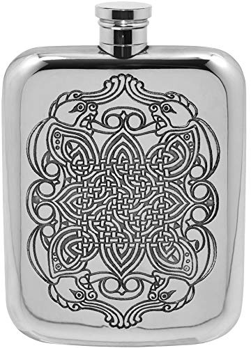English Pewter Company 6oz Celtic Liquor Hip Flask [CEL126]