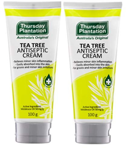 Thursday Plantation Tea Tree Antiseptic Cream, Antibacterial Skin Treatment, 3.5 Ounces - 2 pk