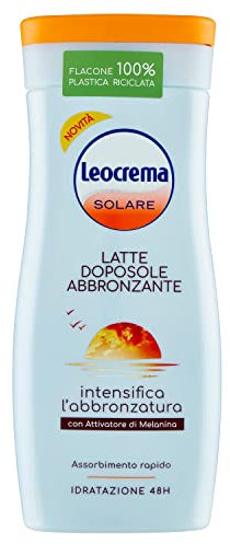 Leocrema - Doposole Abbronzante, con Attivatore di Melanina, Intensifica l'Abbronzatura, Rapido Assorbimento, 200 ml
