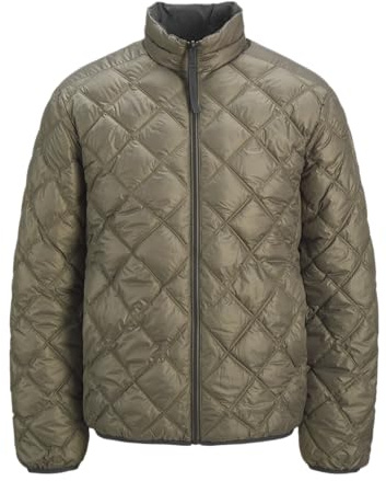 JACK & JONES Jprccjake Chaqueta Reversible Acolchada para Hombre, Talla L, Volcanic Ash, L