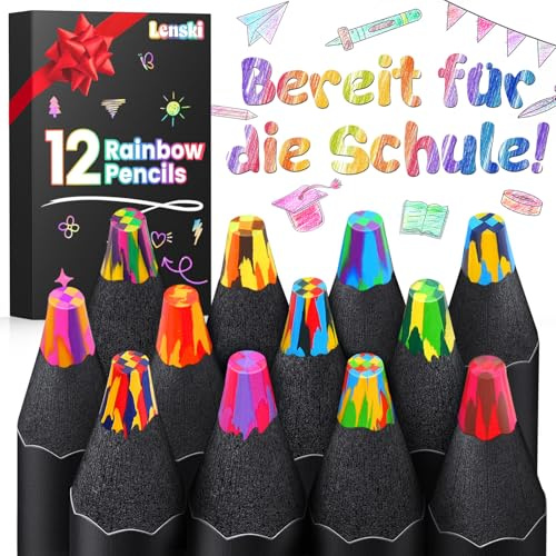 Lenski Regenbogenstifte Kinder 12 Farben Buntstifte Einschulung Mädchen