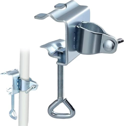 Parasollhållare for uteplats, Parasollhållare for strandparasoll, Fästklämma for parasollhållare for stolar, justerbar stativhållare med stretchmonterad, Däckparasollfäste, Bärbar Parasollklämma Heavy