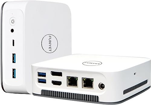 FUNYET Mini PC, Alder Lake-N95 (fino a 3.4 GHz), 16GB RAM 1TB SSD Mini Desktop Computer, Win11 Pro, Micro Desktop PC Computer, Supporto 3.0 SATA SSD, WiFi 5, BT4.2, USB3.2 DP 4K UHD DC HDMI