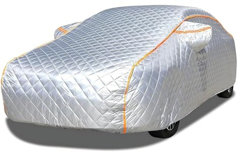 Telo copriauto per Lancia Voyager 2011-2015,Fodera in Cotone Rinforzata, Protezione per Tutti i Climi, Strisce Riflettenti Notturne, Vestibilità Personalizzata