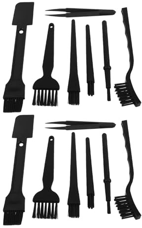 CONGARTENO 2sets Spazzola di Pulizia Portatile in Nylon per Computer Tastiera e Dispositivi Elettronici di Spazzole Antistatiche per Pulizia di Dettagli e Spazi Ristretti