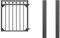 Alberts 510152 Einzeltorset Circle, zum Einbetonieren | verschiedene Höhen - wahlweise in verschiedenen Farben | anthrazit | Höhe 100 cm | Breite 1 m