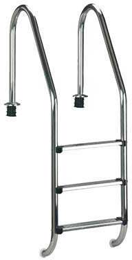 Tiefbeckenleiter Weitholm Edelstahl für 1,50m Tiefe Becken