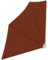 Susany Balkonfächer Klappbar Wandklappschirm Seitenmarkise Faltbar Balkonsichtschutz Sichtschutz-Fächer Stahlrohre 140 x 140 cm Terrakotta-Rot für Balkon