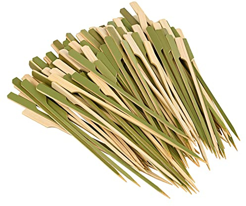 4.7 inch (260 Pack) Bamboo Wooden Paddle Picks Skewers for Cocktail，Cocktail Picks for Drinks ，Toothpicks，Appetizers，BBQ，Fruit Kabobs，Sandwich，Barbeque Snacks.…